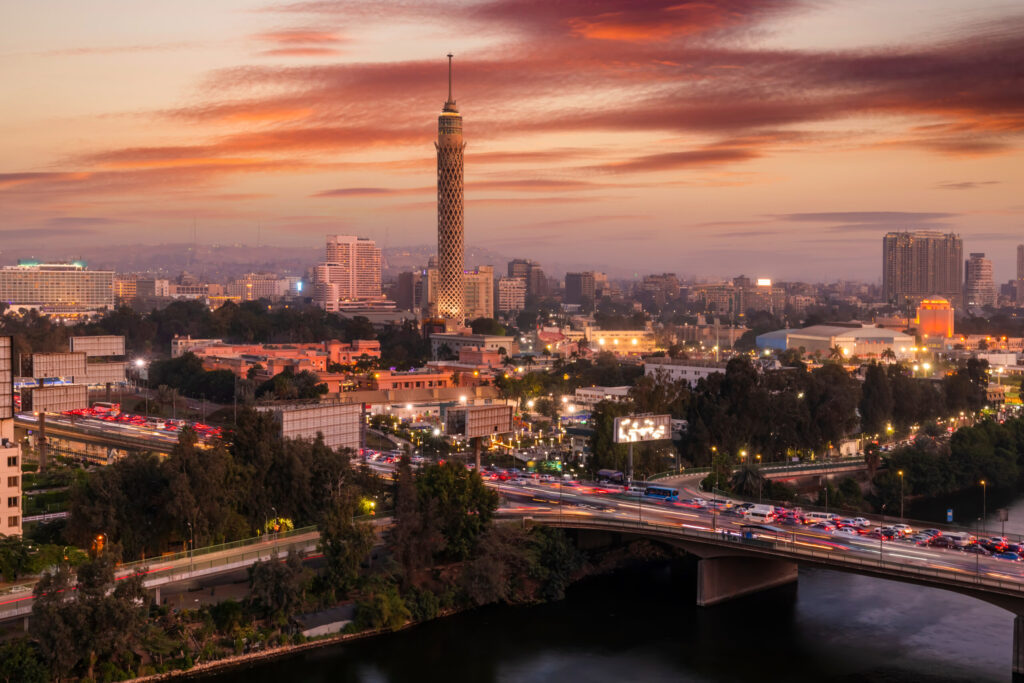 beautiful view of cairo and the nile at dusk egyp 2021 12 23 22 40 35 utc