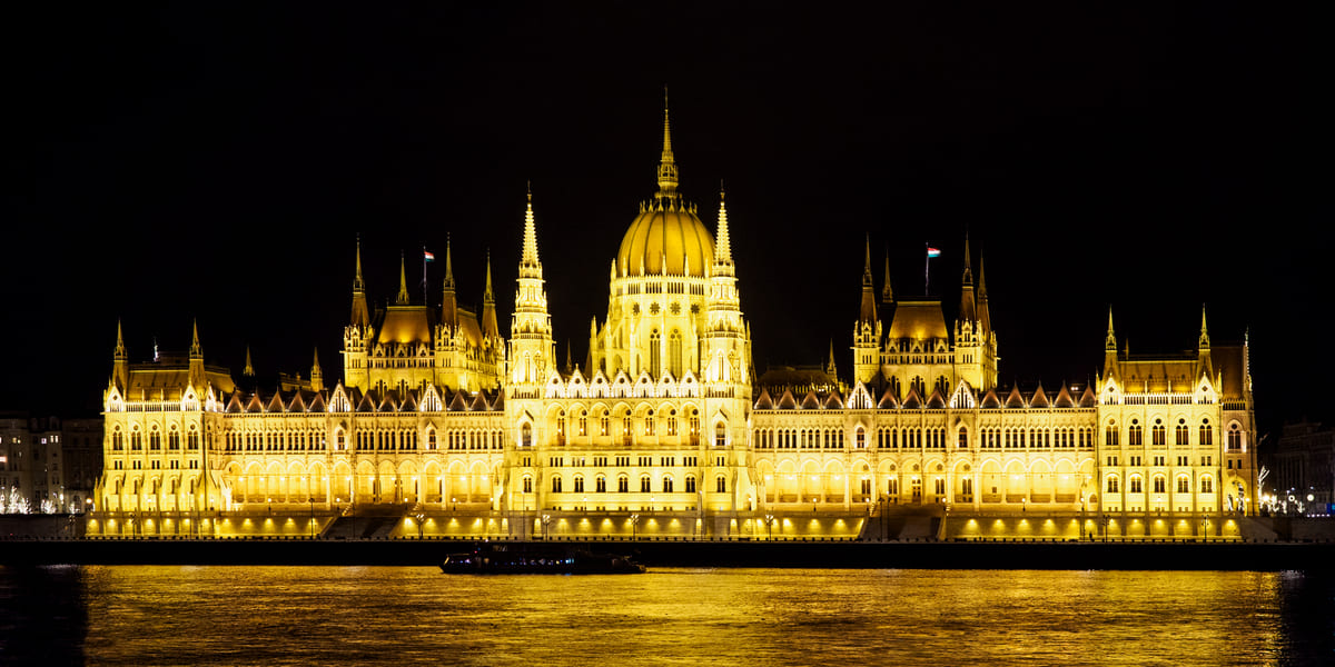hungarian parliament in budapest 2021 08 26 22 25 43 utc