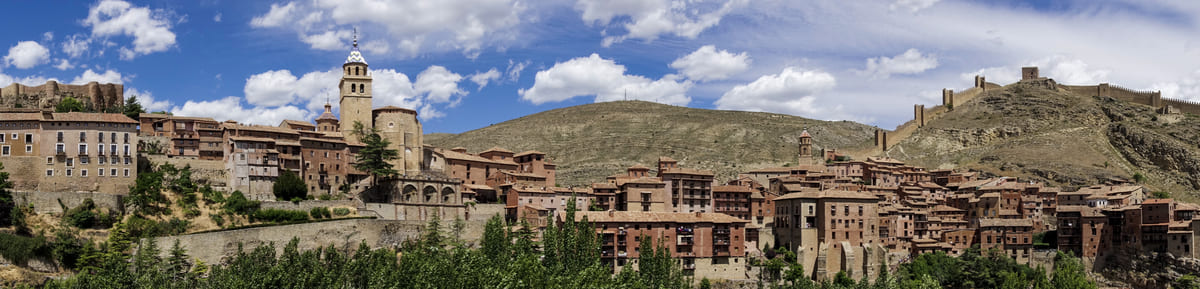 panoramic of albarracin historic village in spain 2023 02 12 01 43 15 utc