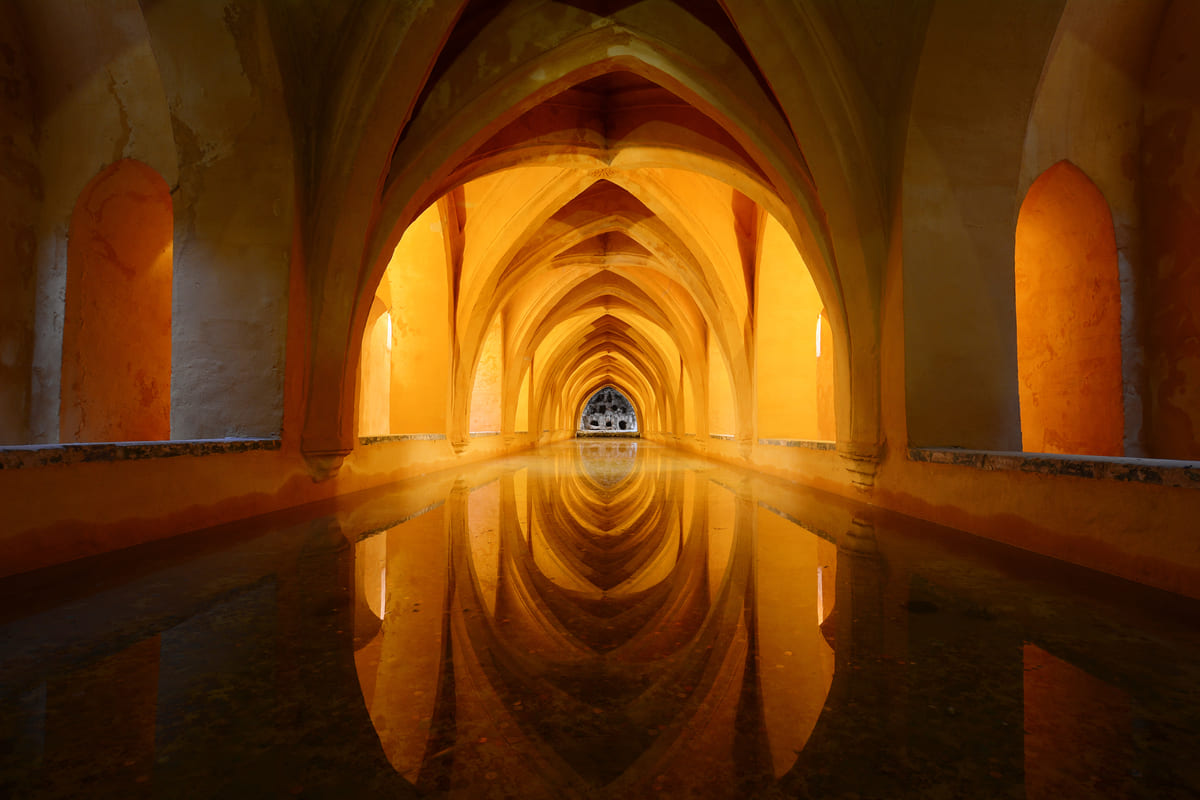 royal bathroom in alcazar seville spain 2021 08 28 23 15 49 utc