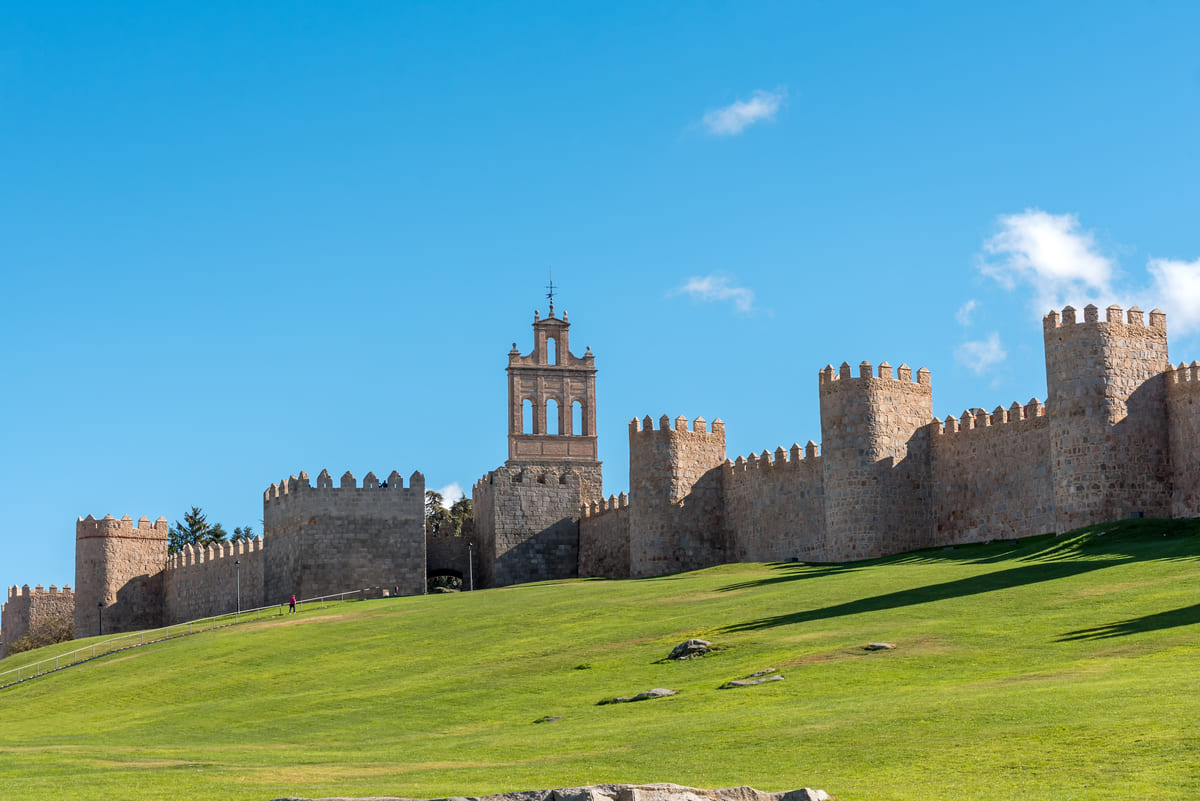 the famous medieval city wall of avila 2022 12 17 03 44 26 utc